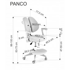 Ofisa krēsls PANCO, rozā